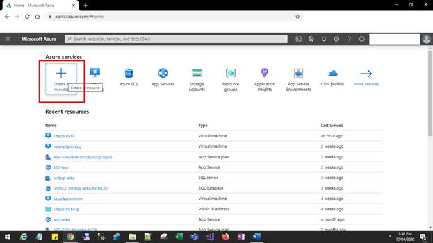 Install Sitecore 9.2 XP And XC From Azure Marketplace